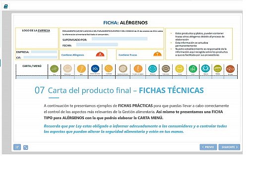 Curso online de Manipulador de Alimentos. Alérgenos. APPCC en Consultoría y Formación, Elkolab